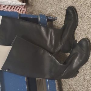 Franco Sarto black leather boots size 9